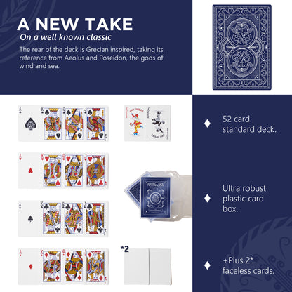 The Aeolus Deck | Wind-Resistant Waterproof Playing Cards | Weighted Deck of Cards