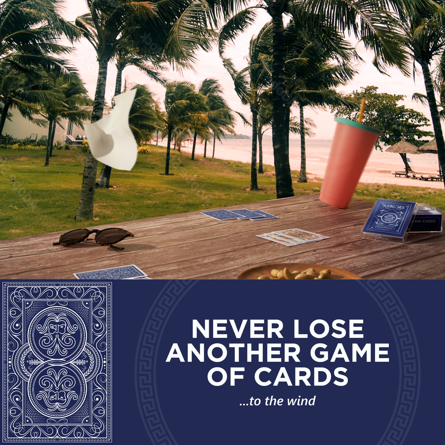 The Aeolus Deck | Wind-Resistant Waterproof Playing Cards | Weighted Deck of Cards